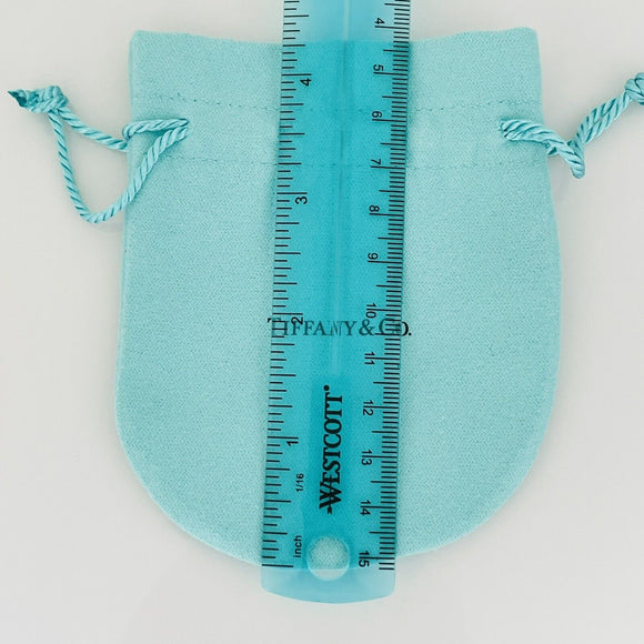 Tiffany & Co Large Blue Pouch Drawstring Anti Tarnish
