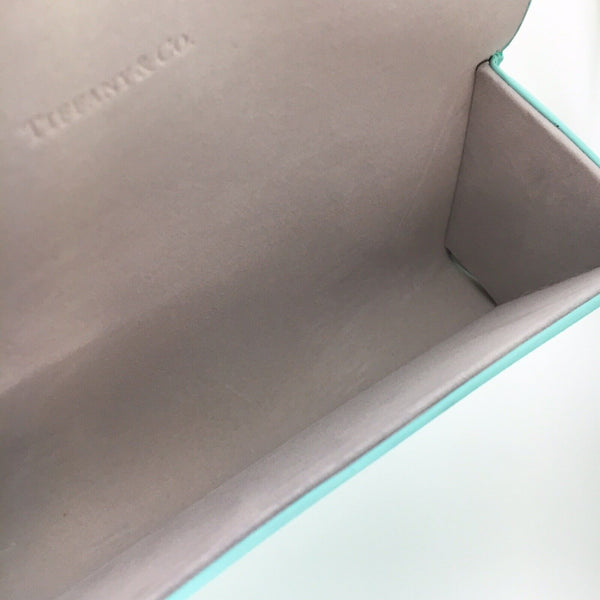 Tiffany & Co Soft Blue Leather Sunglass Eyeglass Storage Case - 7