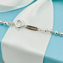 20" Tiffany and Co Dog Chain Bead Mens Unisex Necklace in Silver - 4