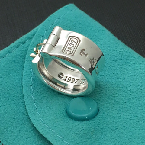 1 Tiffany T&CO 1837 Hoop Huggie Earring Single Replacement in Sterling Silver - 0
