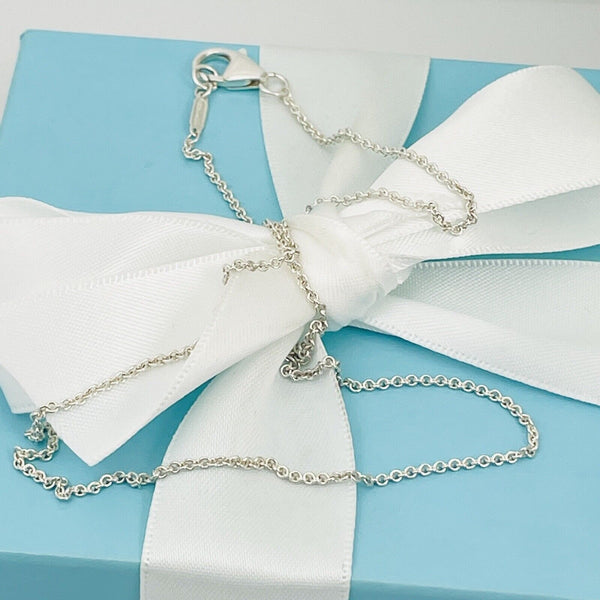 18.5" Tiffany & Co Chain Necklace 1.5mm Links with Lobster Clasp - 2