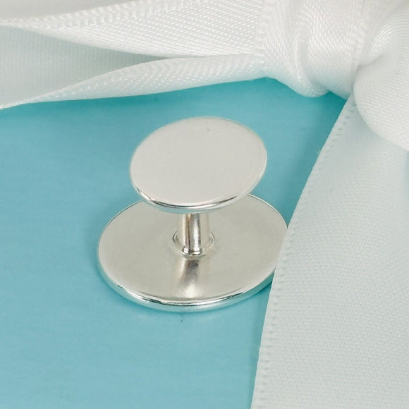 Return to Tiffany Oval Cufflink in Sterling Silver 1 Single Replacement For Lost