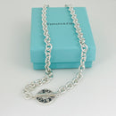 20" Tiffany 1837 Circle Clasp Toggle Necklace in Sterling Silver-4