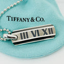 18" Tiffany Atlas Necklace in Black Enamel Silver and Titanium Mens Unisex - 3