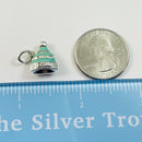 RARE Tiffany & Co Snow Hat Cap Winter Charm or Pendant in Blue Enamel and Silver-6