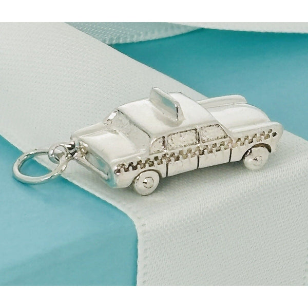 Tiffany & Co Taxi Cab Car Charm or Pendant in Sterling Silver - 1
