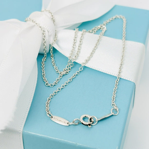 18" Tiffany & Co Chain Necklace by Elsa Peretti 1.5mm links in Sterling Silver