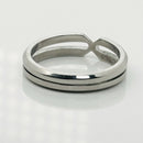 Size 11 Tiffany Zellige Ring by Paloma Picasso in Steel for Men Unisex-4