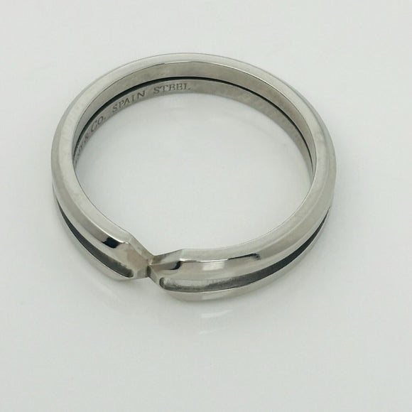 Size 11 Tiffany Zellige Ring by Paloma Picasso in Steel for Men Unisex