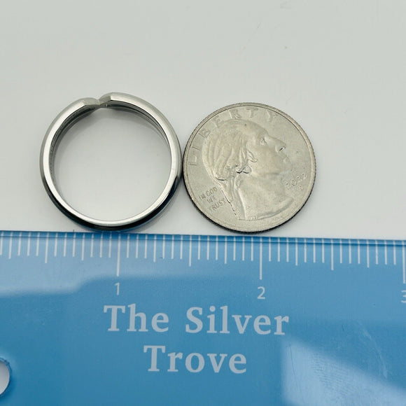 Size 11 Tiffany Zellige Ring by Paloma Picasso in Steel for Men Unisex