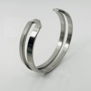 Tiffany & Co. Zellige Cuff Bracelet Mens Paloma Picasso in Stainless Steel Metal-2