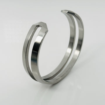 Tiffany & Co. Zellige Cuff Bracelet Mens Paloma Picasso in Stainless Steel Metal - 0