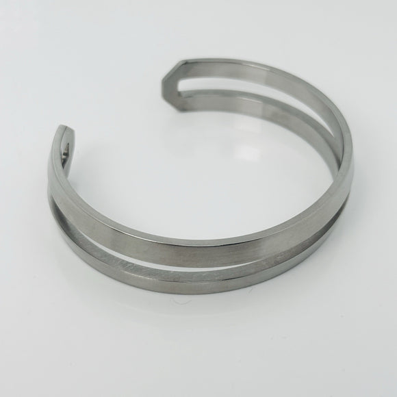 Tiffany & Co. Zellige Cuff Bracelet Mens Paloma Picasso in Stainless Steel Metal