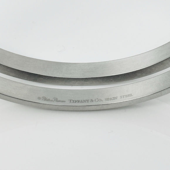 Tiffany & Co. Zellige Cuff Bracelet Mens Paloma Picasso in Stainless Steel Metal