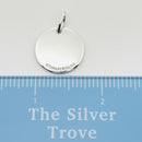 Tiffany Letter S Notes Pendant Initial Round Circle Notes Disc-7