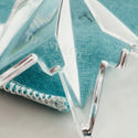 Tiffany Crystal Snowflake Star Christmas Tree Holiday Ornament with Red Ribbon - 7