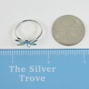Size 7.5 Tiffany & Co Dragonfly Ring in Sterling Silver-7