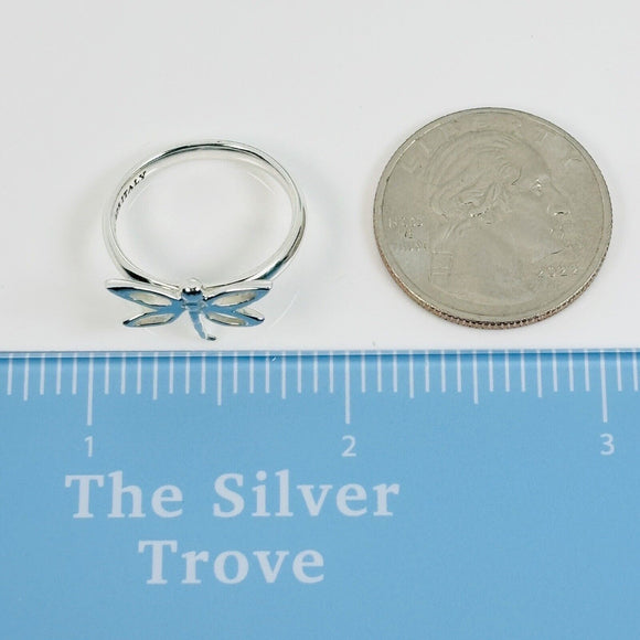 Size 7.5 Tiffany & Co Dragonfly Ring in Sterling Silver