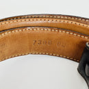 Tiffany Brown Leather Calfskin Mens Belt Size 46-6