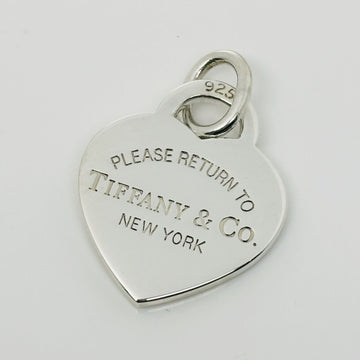 Return to Tiffany Heart Tag Etched Pendant or Charm in Sterling Silver