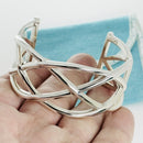 Tiffany & Co Braided Knot Wide Cuff Bracelet in Sterling Silver-3