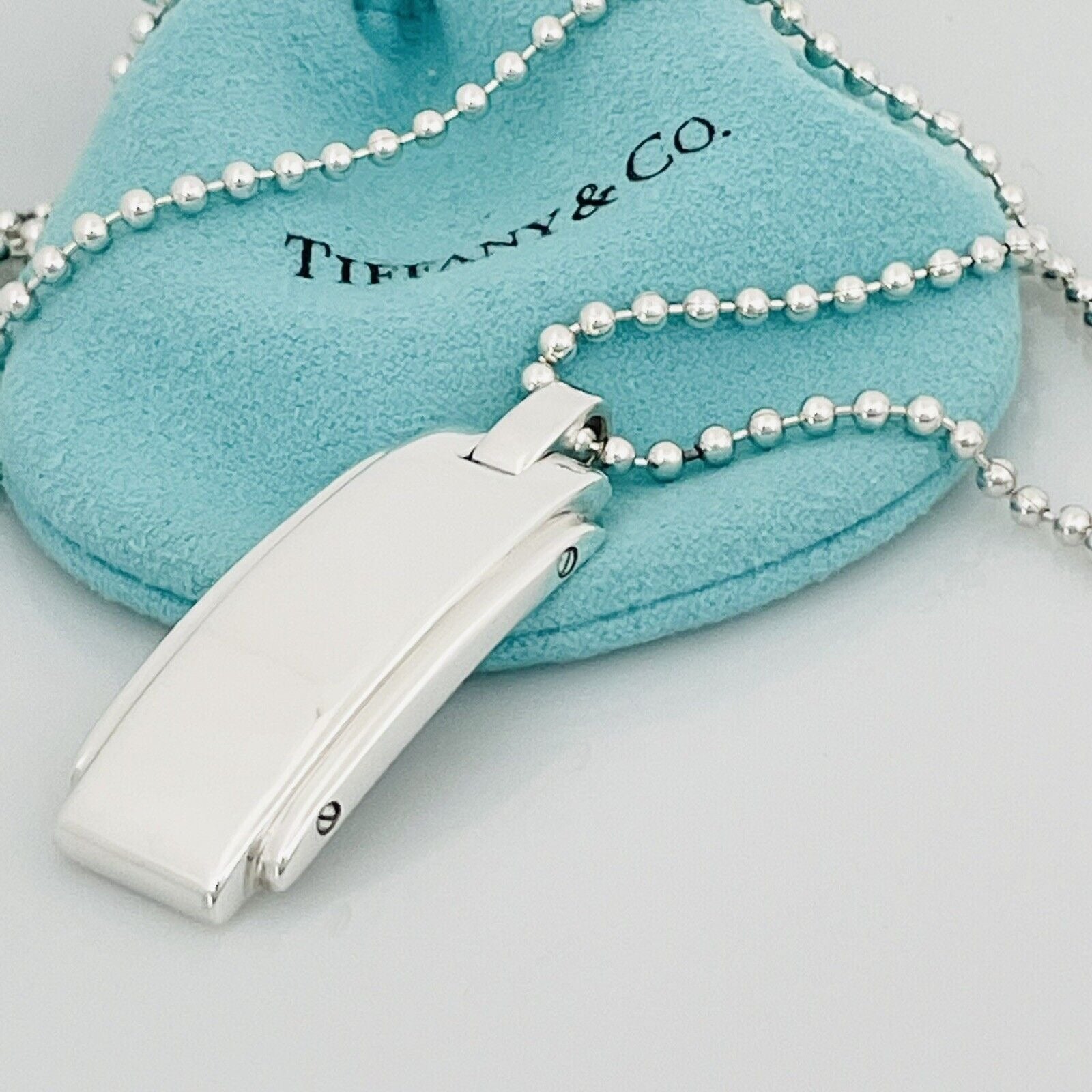 Tiffany mens dog tag outlet