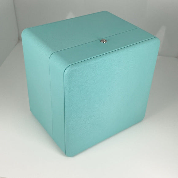 Tiffany & Co Watch or Bracelet Storage Box in Blue Leather AUTHENTIC