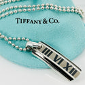 18" Tiffany Atlas Necklace in Black Enamel Silver and Titanium Mens Unisex - 2