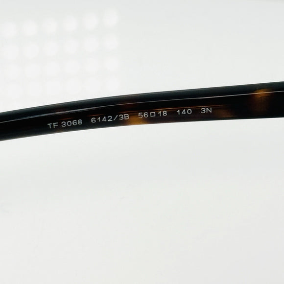 Tiffany & Co TF3068 Cat Eye Sunglasses Gold Tortoise Blue Accent 56mm Italy