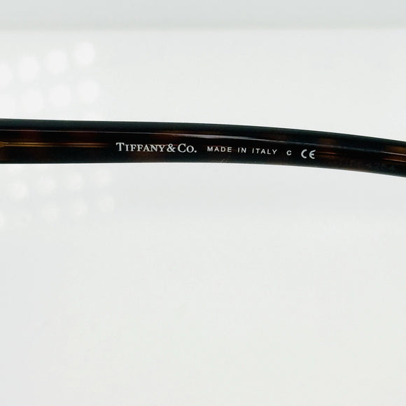 Tiffany & Co TF3068 Cat Eye Sunglasses Gold Tortoise Blue Accent 56mm Italy