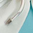 Tiffany & Co Champagne Wine Bucket Cork Sommelier Waiter Key Ring Chain-5