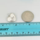Tiffany & Co LOVE Heart Pendant Beaded Edge Milgrain Pendant or Charm-5