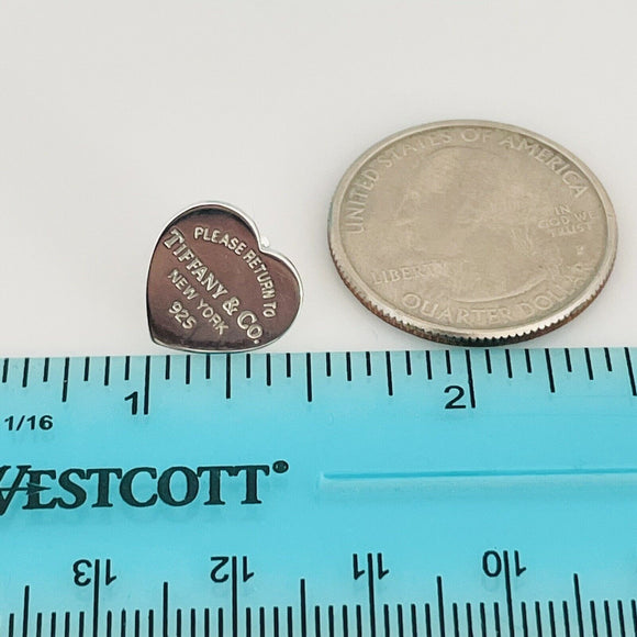 Large 0.50" Return to Tiffany New York Heart Stud Earring Replacement Lost