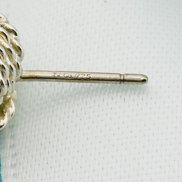 1 SINGLE Tiffany Somerset Mesh Knot Twist Stud Earring Replacement in Silver