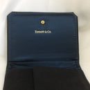 Tiffany Black Leather Suede Necklace Presentation Pouch with Blue Satin Lining-3