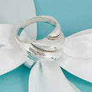 Size 6.5 Dome Shell Twist Rope Ring in Silver and 18K Gold Vintage-1