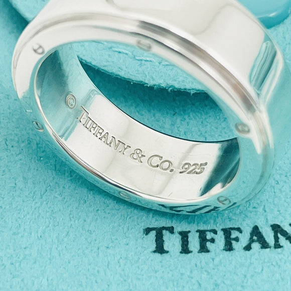 Size 10 Tiffany Metropolis Ring Mens Unisex in Sterling Silver