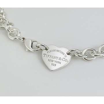 20" Return to Tiffany & Co Heart Tag Choker Necklace Center Heart Large Links