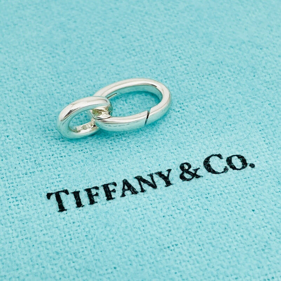 Tiffany Oval Clasping Link Jump Ring Charm or Bracelet Necklace Extender Length
