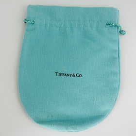 Extra Large Jumbo Tiffany & Co Blue Pouch Suede Drawstring Vintage