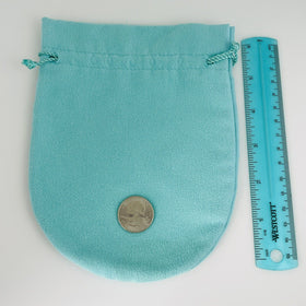 Extra Large Jumbo Tiffany & Co Blue Pouch Suede Drawstring Vintage - 0