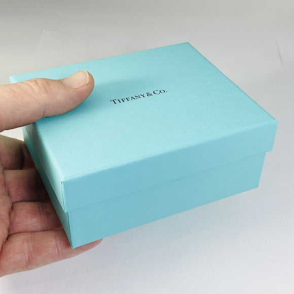 Tiffany & Co Empty Medium Large Blue Gift Box 4.5" x 3.75" x 2"