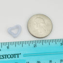 Tiffany Blue Purple Lace Agate Open Heart Carved Stone Pendant Elsa Peretti-3