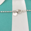 24" Tiffany & Co Men's Unisex Sterling Silver Bead Necklace Dog Chain-3