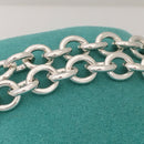 18" Tiffany & Co Sterling Silver Engravable Blank Heart Tag Necklace-8