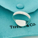 Size 8 Please Return to Tiffany & Co Oval Signet Ring in Sterling Silver - 5
