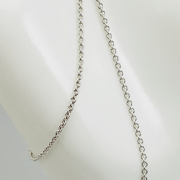 18" Tiffany & Co Chain Necklace Mens Unisex 1.5mm Large Link Sterling Silver