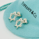 RARE Tiffany & Co Star of David Stud Earrings by Elsa Peretti Six Point Star-3