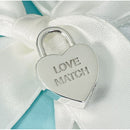 Tiffany LOVE MATCH Heart Charm Padlock Lock or Pendant in Sterling Silver-1