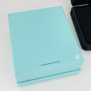 Tiffany Large Necklace Storage Gift Presentation Black Suede Box and Blue Box-9